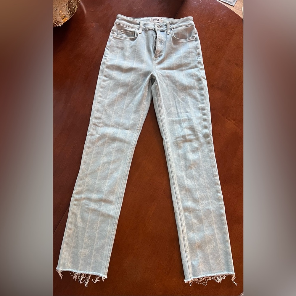 Paige Jeans high waisted paisley print jeans